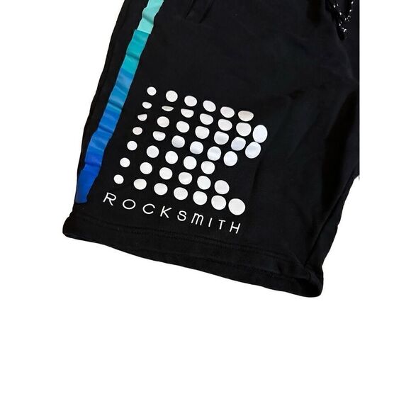 Vintage Y2K RockSmith Diamond Co Mens Black Cotton Drawstring Shorts Size XL - Picture 5 of 11